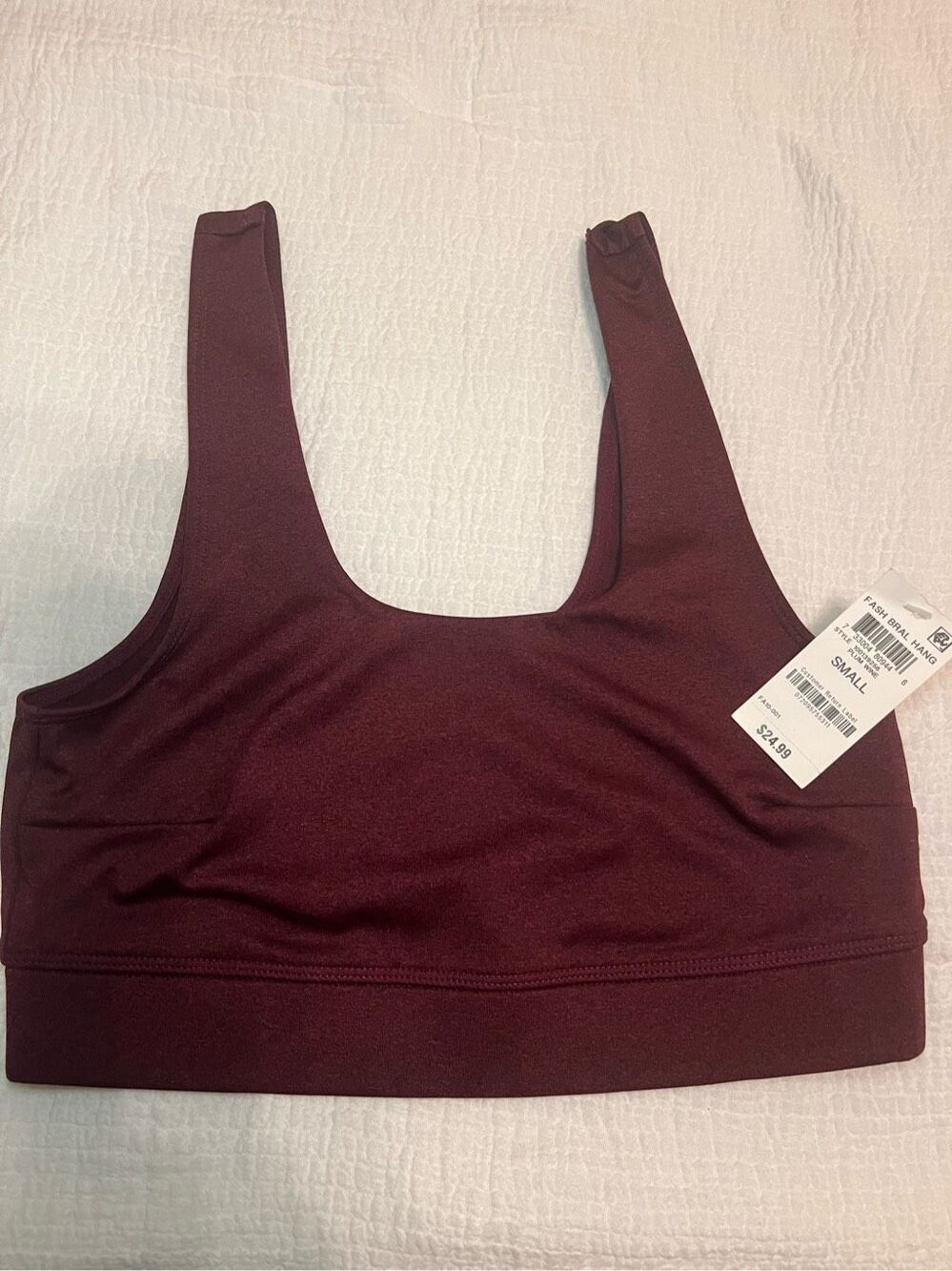 Nwt Plum Wine Sports Bra